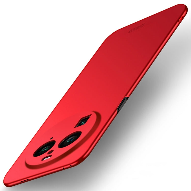 For OPPO Find X6 Pro MOFI Micro-Frosted PC Ultra-thin Hard Phone Case(Red) by MOFI