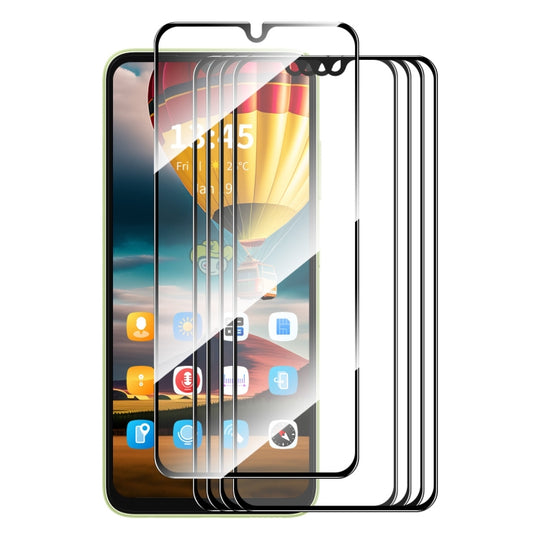 For vivo T1 Pro 5pcs ENKAY Full Glue High Aluminum-silicon Tempered Glass Film
