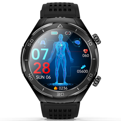 FD02 1.46 inch Color Screen Smart Watch, Support CES Sleep Aid / ECG Detection(Black) by buy2fix