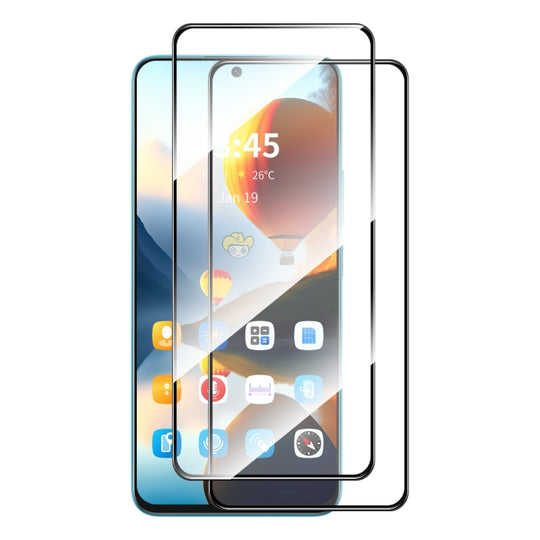 For Tecno Pova Neo 2 2pcs ENKAY Full Glue High Aluminum-silicon Tempered Glass Film