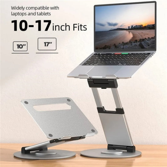 AS018-XS For 10-17 inch Device 360 Degree Rotating Adjustable Laptop Holder Desktop Stand(Grey) by buy2fix