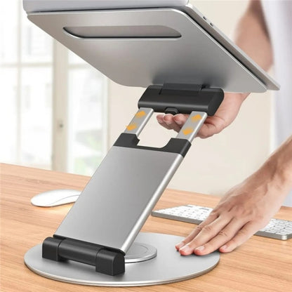 AS018-XS For 10-17 inch Device 360 Degree Rotating Adjustable Laptop Holder Desktop Stand(Grey) by buy2fix