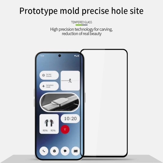 For Nothing Phone 2a MOFI 9H 2.5D Full Screen Tempered Glass Film(Black) - Nothing Tempered Glass by MOFI | Online Shopping UK | buy2fix