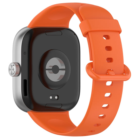 For Redmi Watch 6 / Watch 5 / Watch 4 Solid Color Colorful Buckle Silicone Watch Band(Orange)