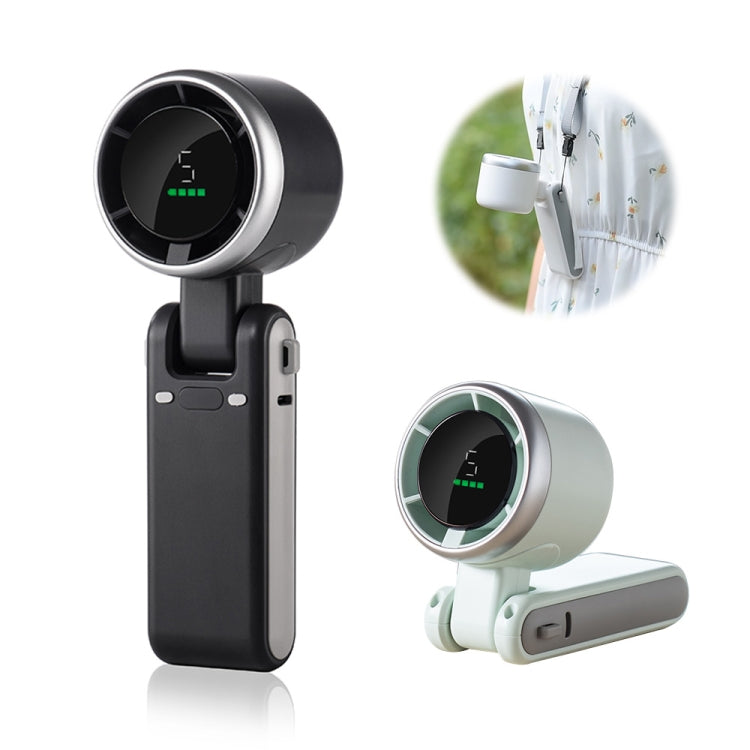 ENKAY Hat-Prince 3600mAh Battery Max 8H Cooling times Foldable Neck Turbo Fan with Digital Display(Black) by ENKAY