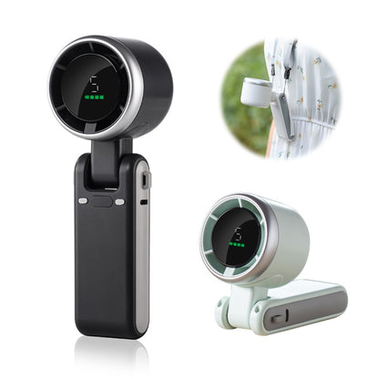 ENKAY Hat-Prince 3600mAh Battery Max 8H Cooling times Foldable Neck Turbo Fan with Digital Display(Black) by ENKAY