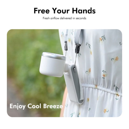 ENKAY Hat-Prince 3600mAh Battery Max 8H Cooling times Foldable Neck Turbo Fan with Digital Display(Light Green) by ENKAY