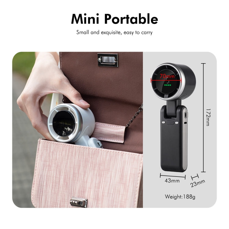 ENKAY Hat-Prince 3600mAh Battery Max 8H Cooling times Foldable Neck Turbo Fan with Digital Display(Light Green) by ENKAY