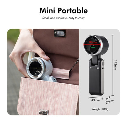 ENKAY Hat-Prince 3600mAh Battery Max 8H Cooling times Foldable Neck Turbo Fan with Digital Display(Black) by ENKAY