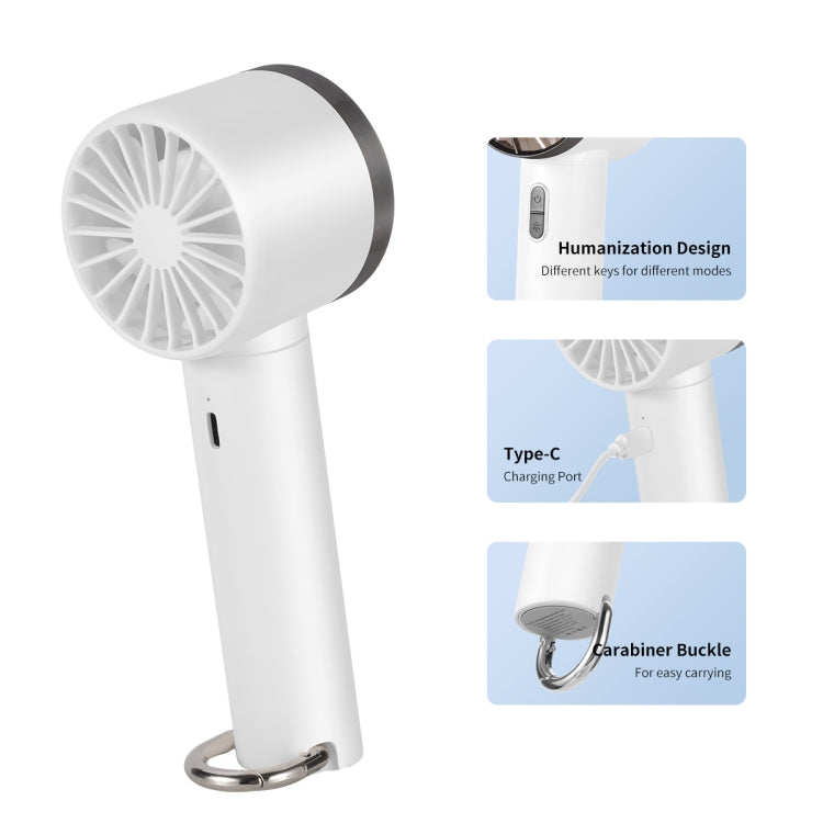 ENKAY Hat-Prince Handheld Mini Portable Cold Compress Cooling Fan(White) by ENKAY