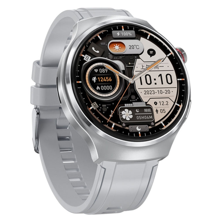 V16 1.46 inch Color Screen Smart Watch, Support Bluetooth Call / Heart Rate Monitoring(Silver) by buy2fix