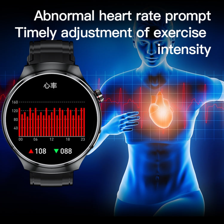 V16 1.46 inch Color Screen Smart Watch, Support Bluetooth Call / Heart Rate Monitoring(Black) by buy2fix