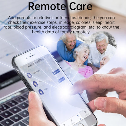 P70 1.3 inch Color Screen Smart Watch, Support Accurate Air Pump Blood Pressure / ECG(Black) by buy2fix