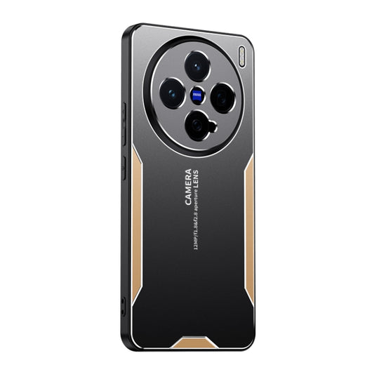 For vivo X200 Pro mini Blade Series TPU Hybrid Metal Phone Case(Gold)