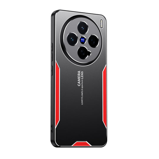 For vivo X200 Pro mini Blade Series TPU Hybrid Metal Phone Case(Red)