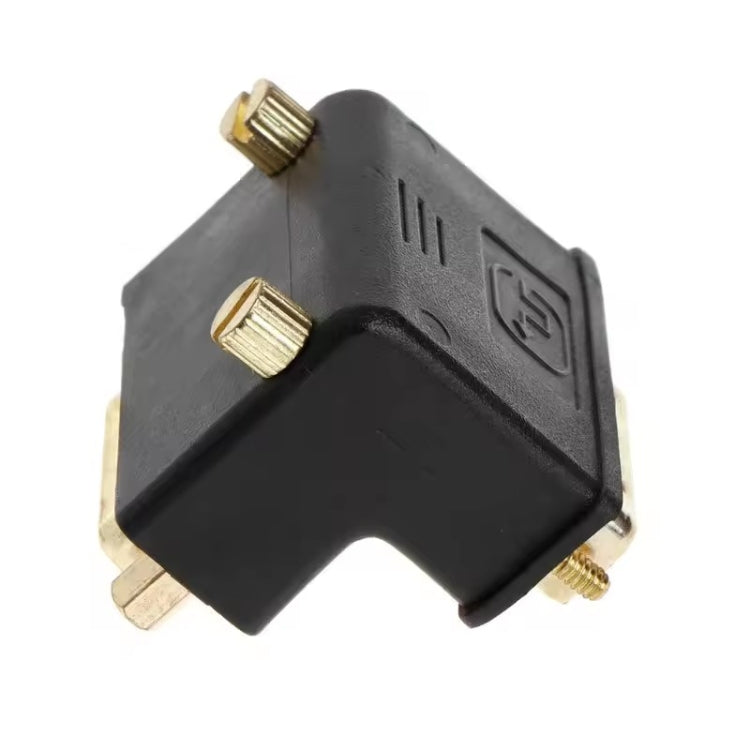 90 Degree Right Angled DVI 24+5 DVI-I Digital Dual Link Male To Female Extension Adapter for HDTV LCD Monitor -  by buy2fix | Online Shopping UK | buy2fix
