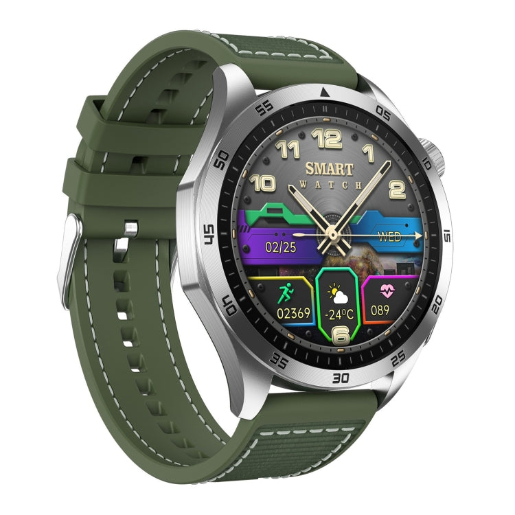 ET485 1.43 inch Color Screen Smart Watch Nylon Strap, Support Bluetooth Call / ECG(Silver) by buy2fix