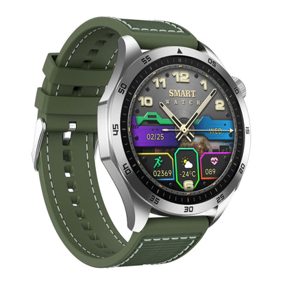 ET485 1.43 inch Color Screen Smart Watch Nylon Strap, Support Bluetooth Call / ECG(Silver) by buy2fix