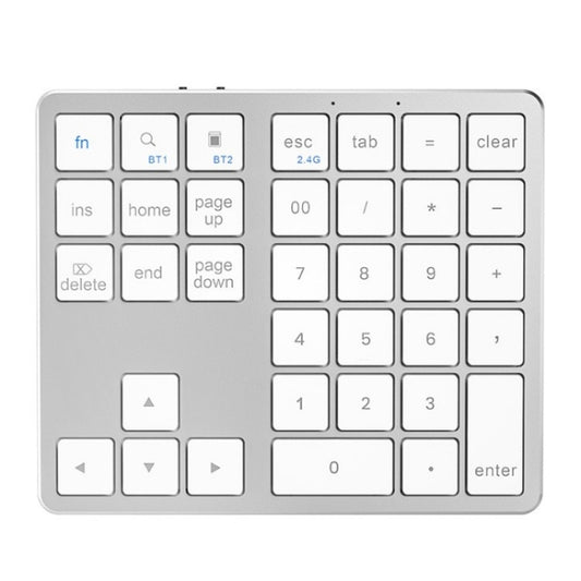 K-35 Computer Laptop Keyboard 35-Keys Tablet Accessories Bluetooth Keypad(Silver) by buy2fix