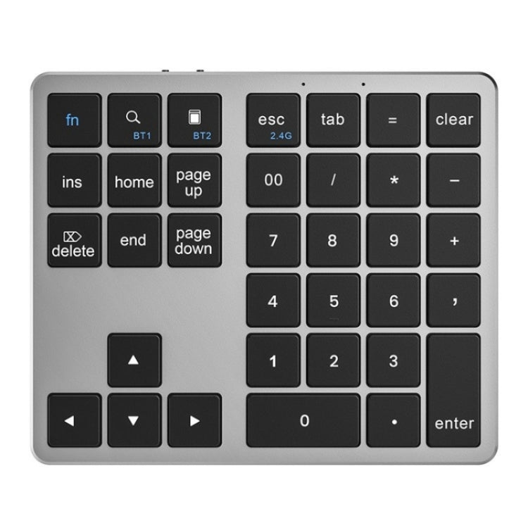 K-35 Computer Laptop Keyboard 35-Keys Tablet Accessories Bluetooth Keypad(Black Gray) by buy2fix