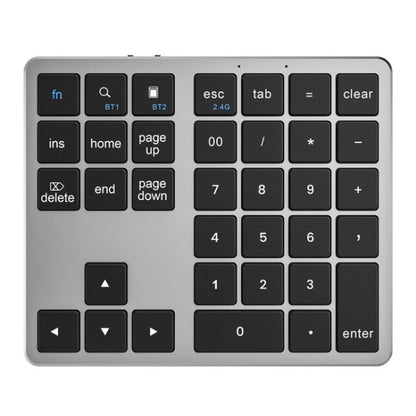 K-35 Computer Laptop Keyboard 35-Keys Tablet Accessories Bluetooth Keypad(Black Gray) by buy2fix