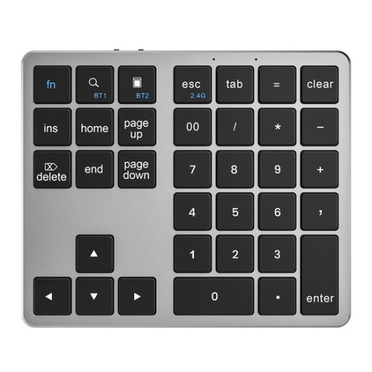 K-35 Computer Laptop Keyboard 35-Keys Tablet Accessories Bluetooth Keypad(Black Gray) by buy2fix