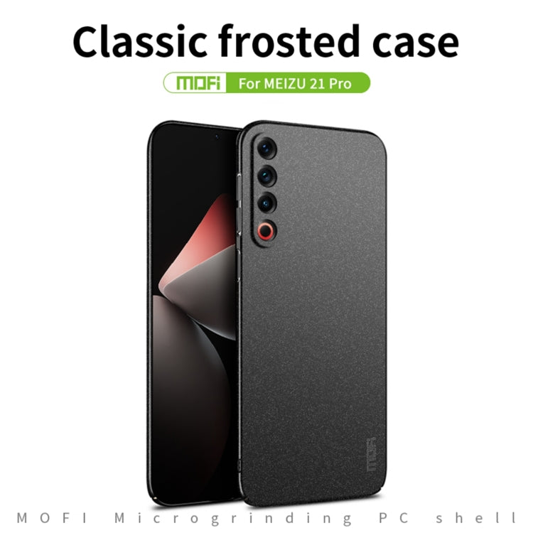 For Meizu 21 Pro MOFI Fandun Series Frosted PC Ultra-thin All-inclusive Phone Case(Green) - More Brand by MOFI | Online Shopping UK | buy2fix