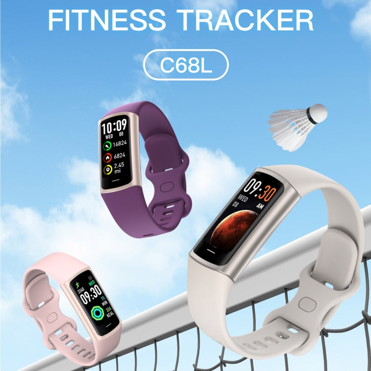 C68L IP67 Waterproof Smart Bracelet Sport Fitness Tracker(Black) by buy2fix