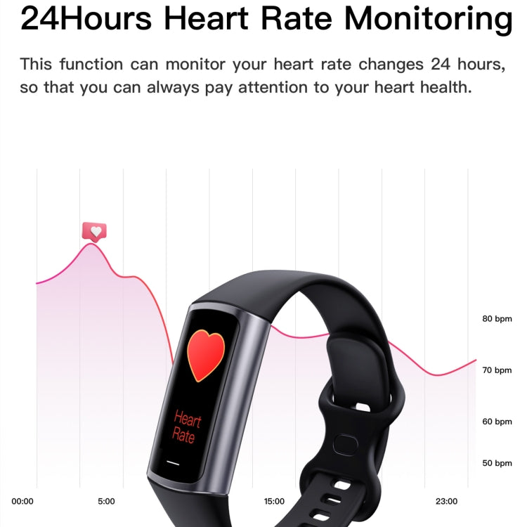 C68L IP67 Waterproof Smart Bracelet Sport Fitness Tracker(Black) by buy2fix