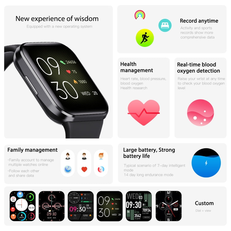 Q23 IP67 Waterproof Smart Bracelet Sport Fitness Tracker(Black) by buy2fix