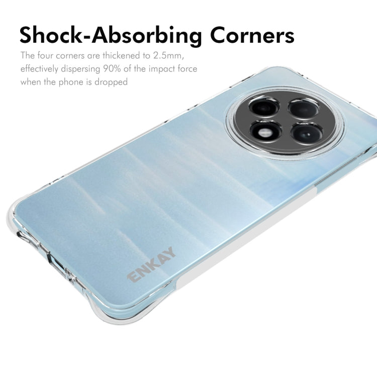 For OPPO Reno12 F 5G Global ENKAY Hat-Prince Transparent TPU Shockproof Phone Case - OPPO Cases by ENKAY | Online Shopping UK | buy2fix