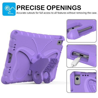 For iPad Air 3 / 10.5 2019 Butterfly Bracket EVA Shockproof Tablet Case(Light Purple) - iPad 10.2 Cases by buy2fix | Online Shopping UK | buy2fix