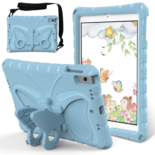 For iPad Air 3 / 10.5 2019 Butterfly Bracket EVA Shockproof Tablet Case(Light Blue) - iPad 10.2 Cases by buy2fix | Online Shopping UK | buy2fix