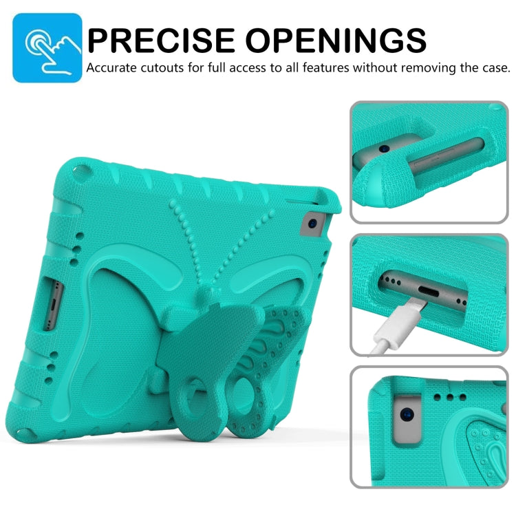 For iPad Air 3 / 10.5 2019 Butterfly Bracket EVA Shockproof Tablet Case(Mint Green) - iPad 10.2 Cases by buy2fix | Online Shopping UK | buy2fix