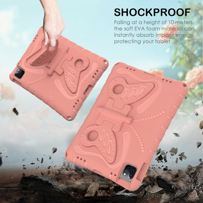 For iPad 2025 / 2022 Butterfly Bracket EVA Shockproof Tablet Case(Pink Orange) - iPad 2025 / 2022 Cases by buy2fix | Online Shopping UK | buy2fix