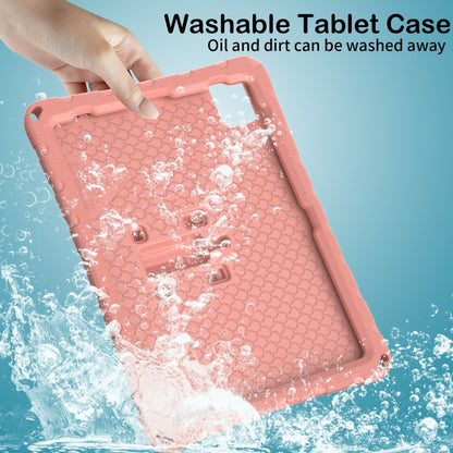For iPad 2025 / 2022 Butterfly Bracket EVA Shockproof Tablet Case(Pink Orange) - iPad 2025 / 2022 Cases by buy2fix | Online Shopping UK | buy2fix