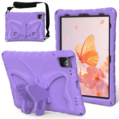 For iPad 2025 / 2022 Butterfly Bracket EVA Shockproof Tablet Case(Light Purple) - iPad 2025 / 2022 Cases by buy2fix | Online Shopping UK | buy2fix