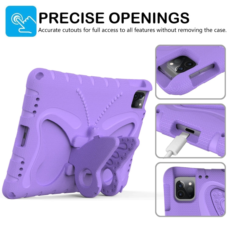 For iPad 2025 / 2022 Butterfly Bracket EVA Shockproof Tablet Case(Light Purple) - iPad 2025 / 2022 Cases by buy2fix | Online Shopping UK | buy2fix