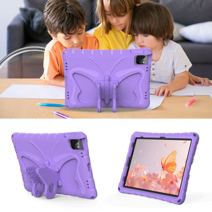 For iPad 2025 / 2022 Butterfly Bracket EVA Shockproof Tablet Case(Light Purple) - iPad 2025 / 2022 Cases by buy2fix | Online Shopping UK | buy2fix