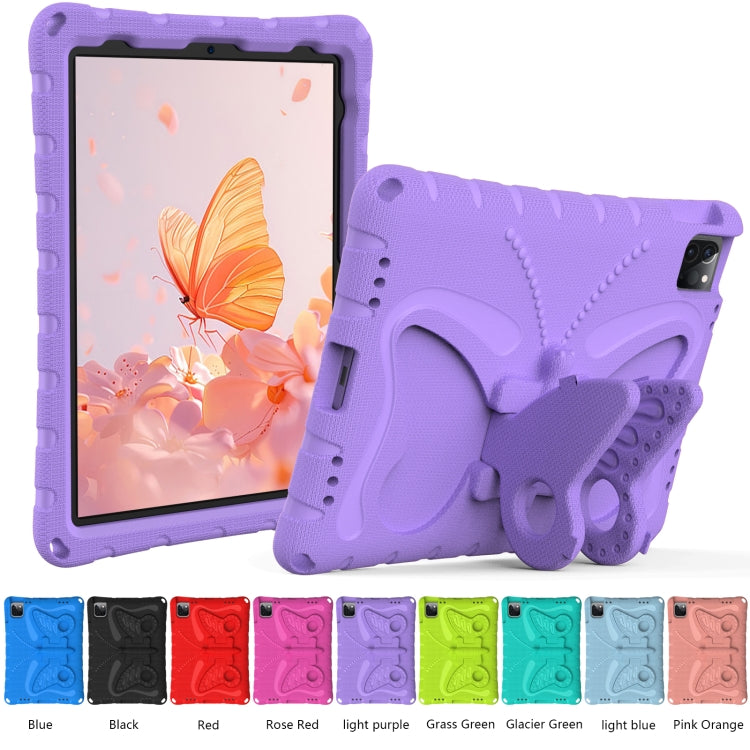 For iPad 2025 / 2022 Butterfly Bracket EVA Shockproof Tablet Case(Light Purple) - iPad 2025 / 2022 Cases by buy2fix | Online Shopping UK | buy2fix