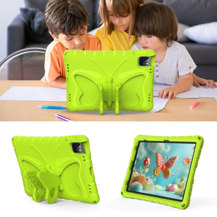 For iPad 2025 / 2022 Butterfly Bracket EVA Shockproof Tablet Case(Grass Green) - iPad 2025 / 2022 Cases by buy2fix | Online Shopping UK | buy2fix