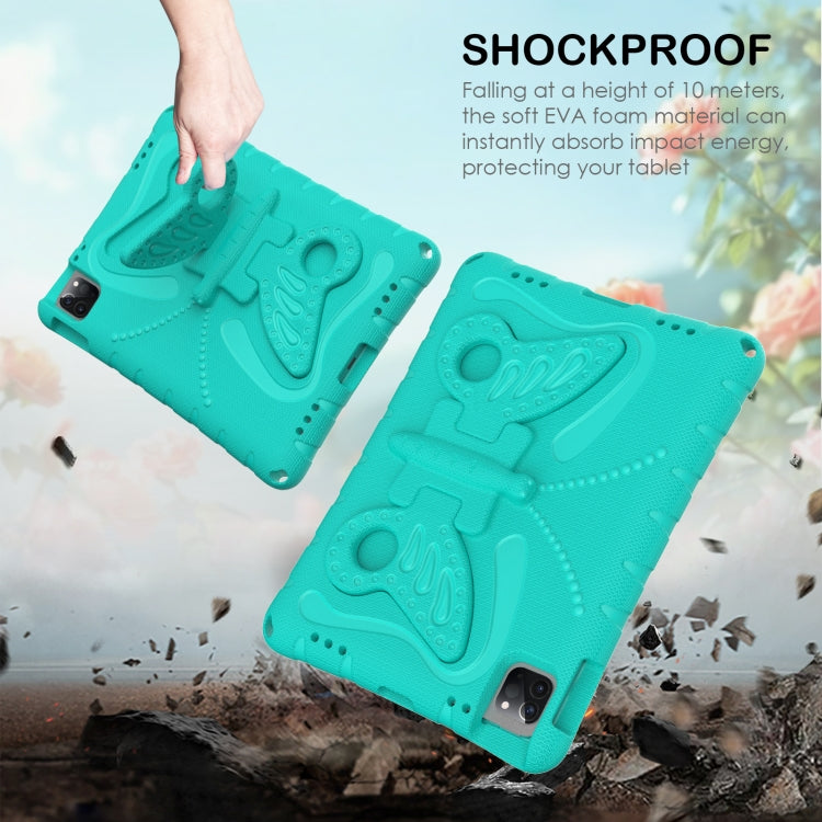 For iPad Pro 11 2022/2021 Butterfly Bracket EVA Shockproof Tablet Case(Mint Green) - iPad Pro 11 (2022/2021) Cases by buy2fix | Online Shopping UK | buy2fix