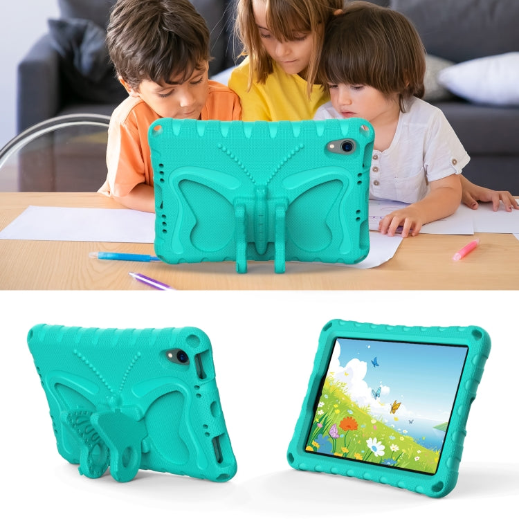 For iPad mini 6 / mini 2024 Butterfly Bracket EVA Shockproof Tablet Case(Mint Green) - iPad mini 6 Cases by buy2fix | Online Shopping UK | buy2fix