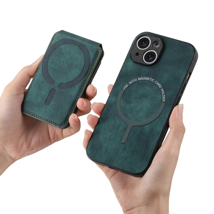 For iPhone 11 Pro Retro Splitable Magnetic Stand Card Bag Leather Phone Case(Green) - iPhone 11 Pro Cases by buy2fix | Online Shopping UK | buy2fix