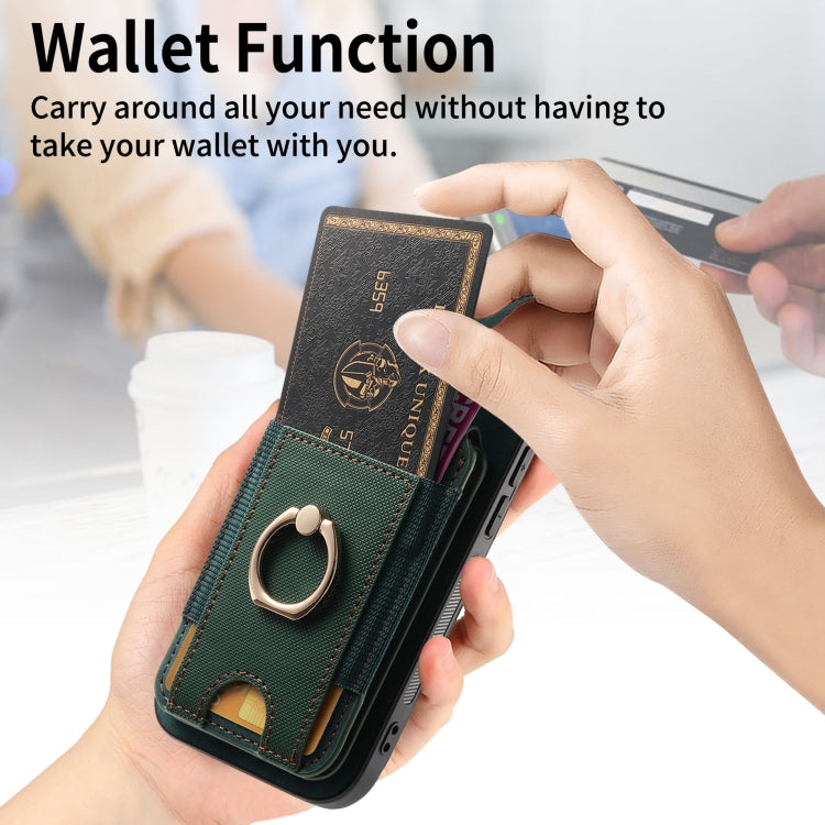 For iPhone 11 Pro Retro Splitable Magnetic Stand Card Bag Leather Phone Case(Green) - iPhone 11 Pro Cases by buy2fix | Online Shopping UK | buy2fix