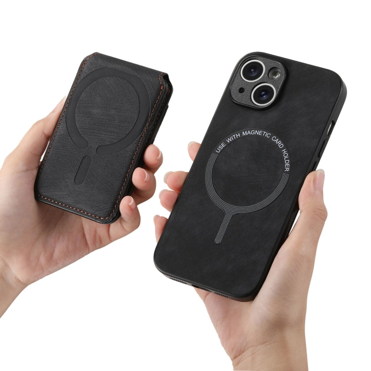 For iPhone XS Max Retro Splitable Magnetic Stand Card Bag Leather Phone Case(Black) - More iPhone Cases by buy2fix | Online Shopping UK | buy2fix