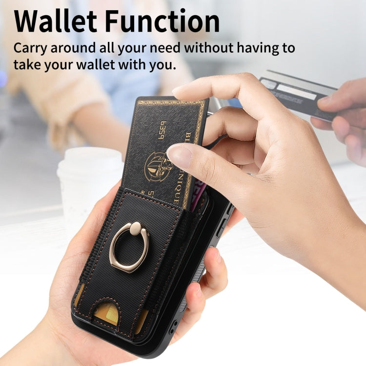 For iPhone XS Max Retro Splitable Magnetic Stand Card Bag Leather Phone Case(Black) - More iPhone Cases by buy2fix | Online Shopping UK | buy2fix