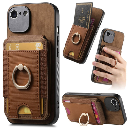 For iPhone 7 / 8 / SE 2022 Retro Splitable Magnetic Stand Card Bag Leather Phone Case(Brown) - iPhone SE 2022 / 2020 / 8 / 7 Cases by buy2fix | Online Shopping UK | buy2fix