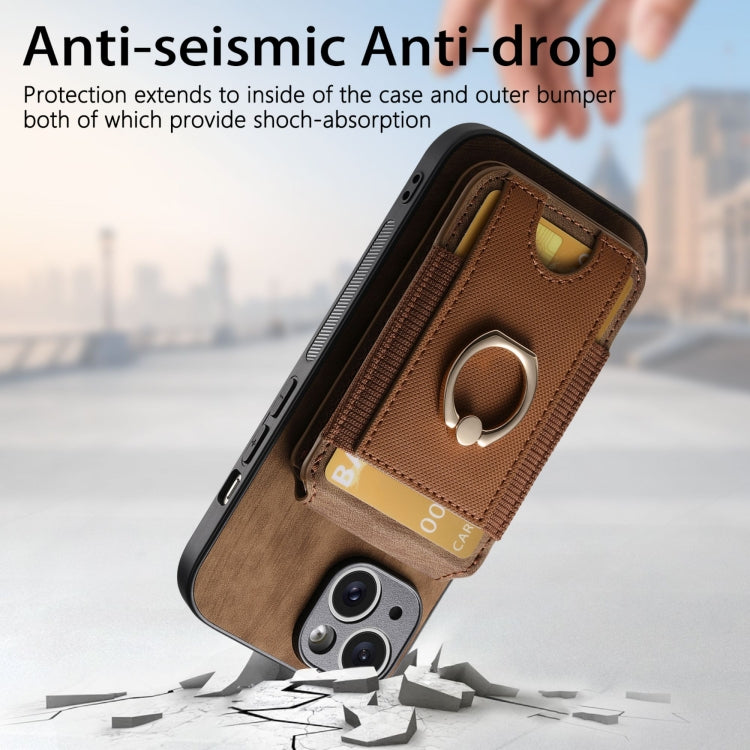 For iPhone 7 / 8 / SE 2022 Retro Splitable Magnetic Stand Card Bag Leather Phone Case(Brown) - iPhone SE 2022 / 2020 / 8 / 7 Cases by buy2fix | Online Shopping UK | buy2fix