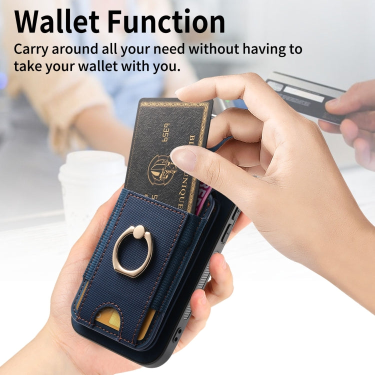 For iPhone 6 Plus / 6s Plus Retro Splitable Magnetic Stand Card Bag Leather Phone Case(Blue) - More iPhone Cases by buy2fix | Online Shopping UK | buy2fix